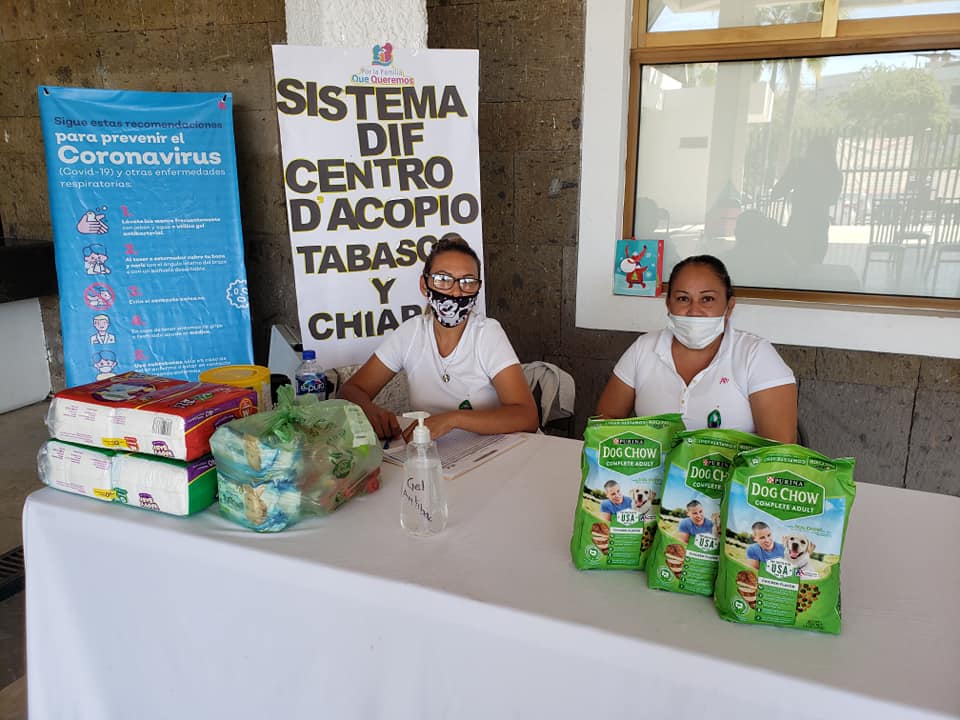 Continúa DIF recabando ayuda para Tabasco y Chiapas Continúa DIF recabando ayuda para Tabasco y Chiapas