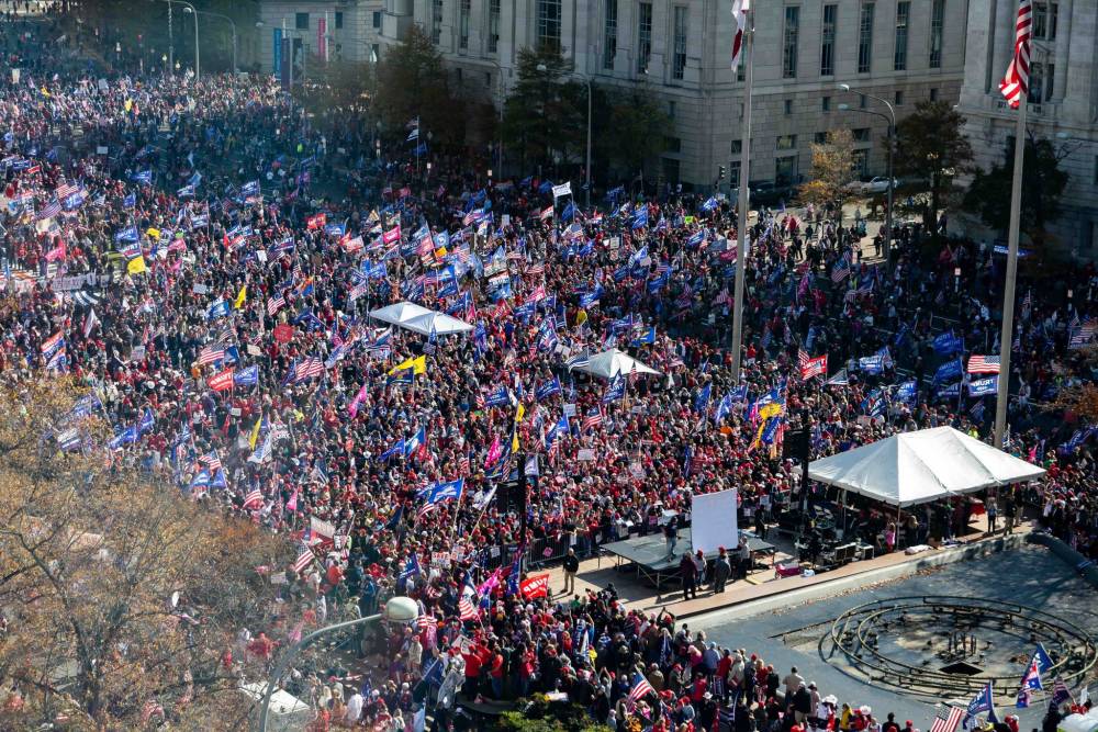 Contra al fraude: marcha por Trump colapsa las calles de Washington D.C. Contra al fraude: marcha por Trump colapsa las calles de Washington D.C.