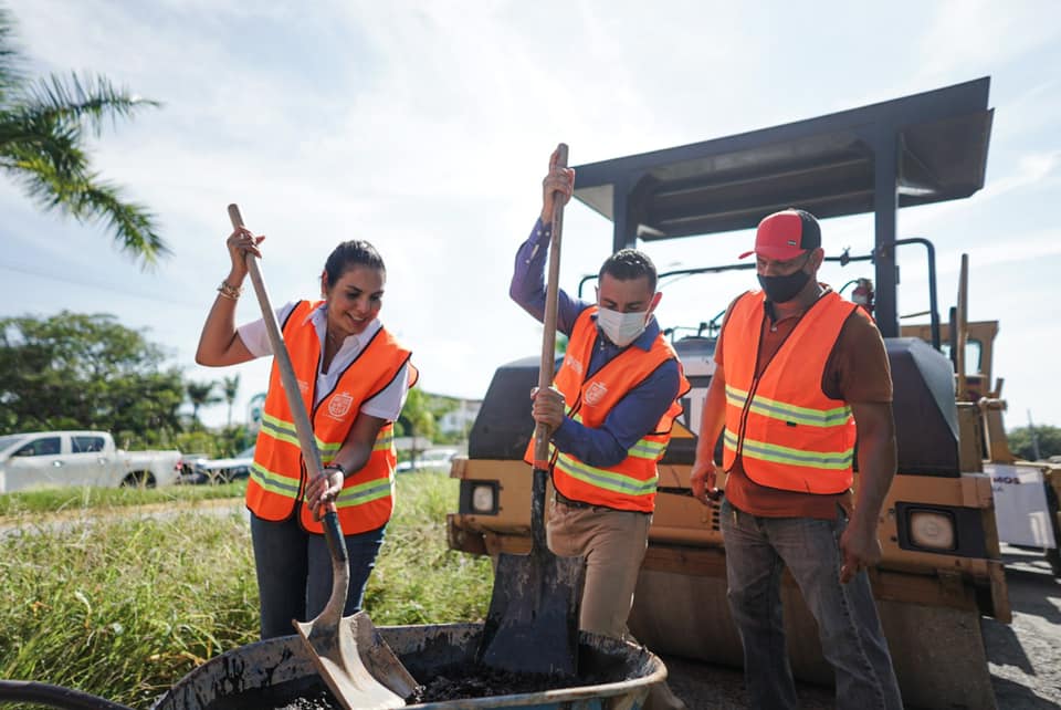 programa de bacheo en Bahía de Banderas