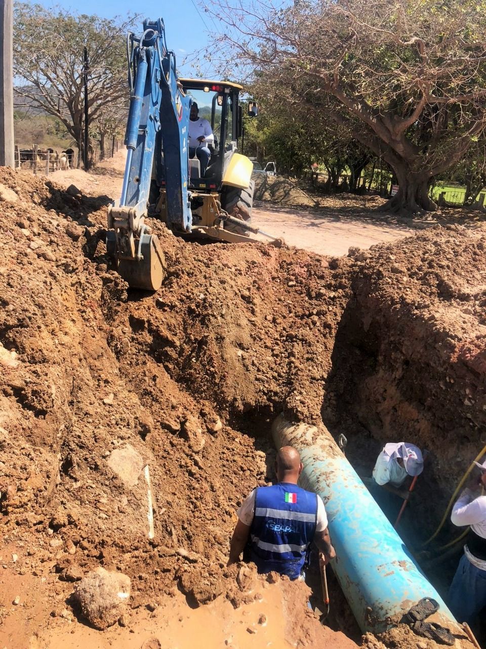 Concluye SEAPAL reparación en línea de bombeo que abastece a El Pitillal 3 COMUNICADO 353 3