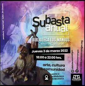 Regresa la subasta anual en la Biblioteca Centro Cultural Los Mangos
