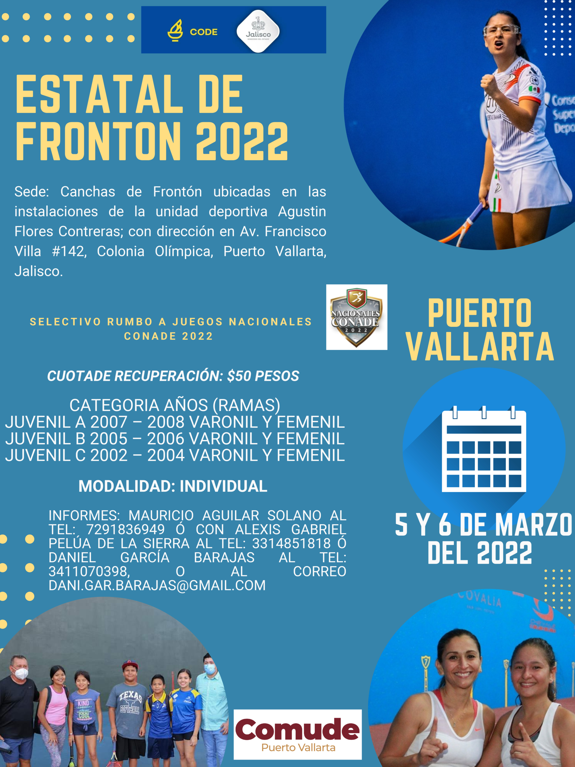 Tendrá Vallarta su Estatal de Frontón