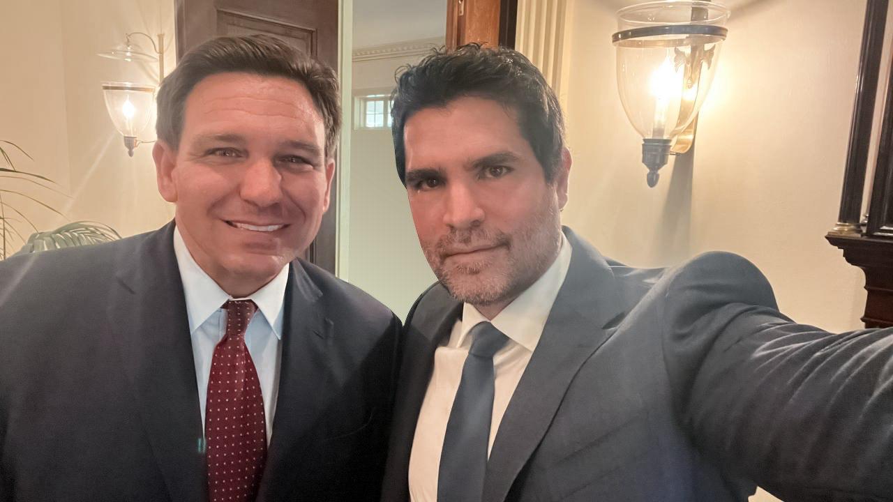 DeSantis y Verástegui se unieron para combatir la trata de niños