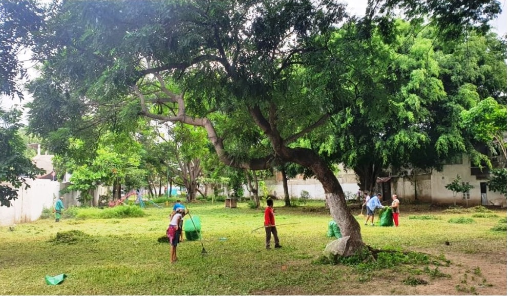 Comisaría trabaja en la reactivación de parques y espacios públicos 2 parques