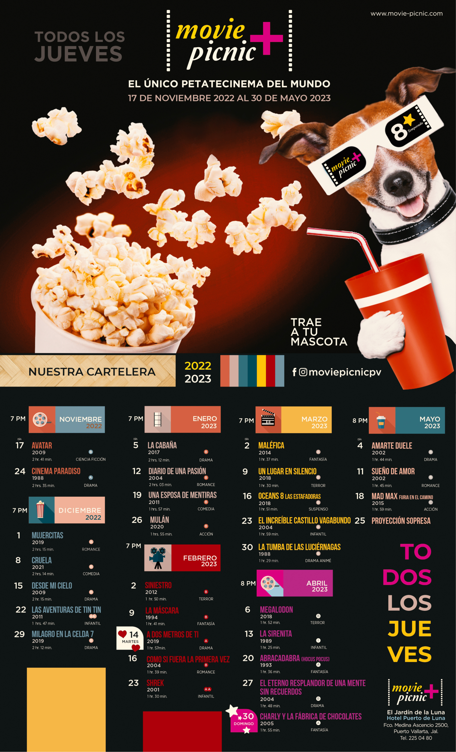 El cine bajo las estrellas regresa a Puerto Vallarta con Movie Picnic 2 Movie Picnic