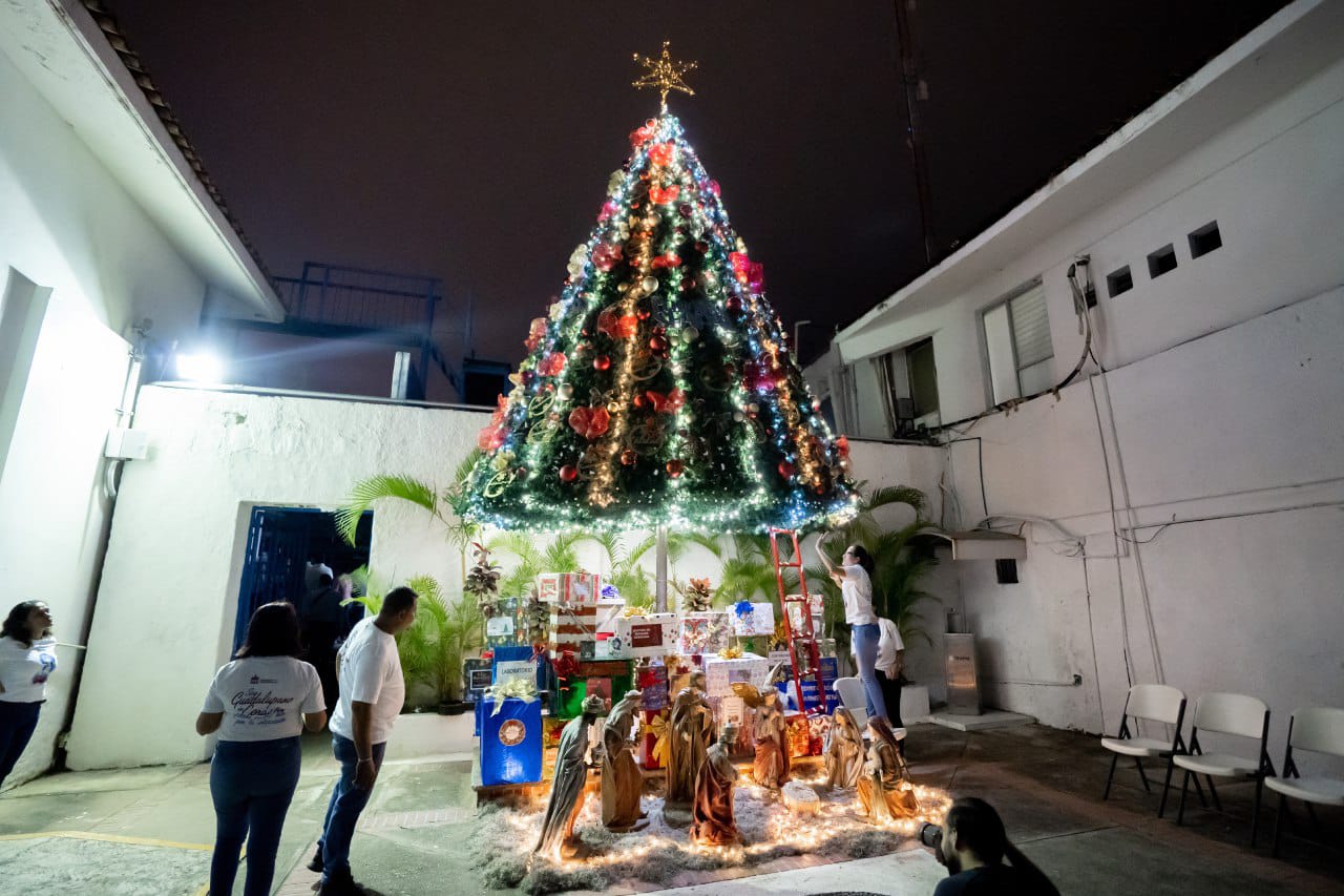 Enciende la Familia SEAPAL el tradicional árbol navideño