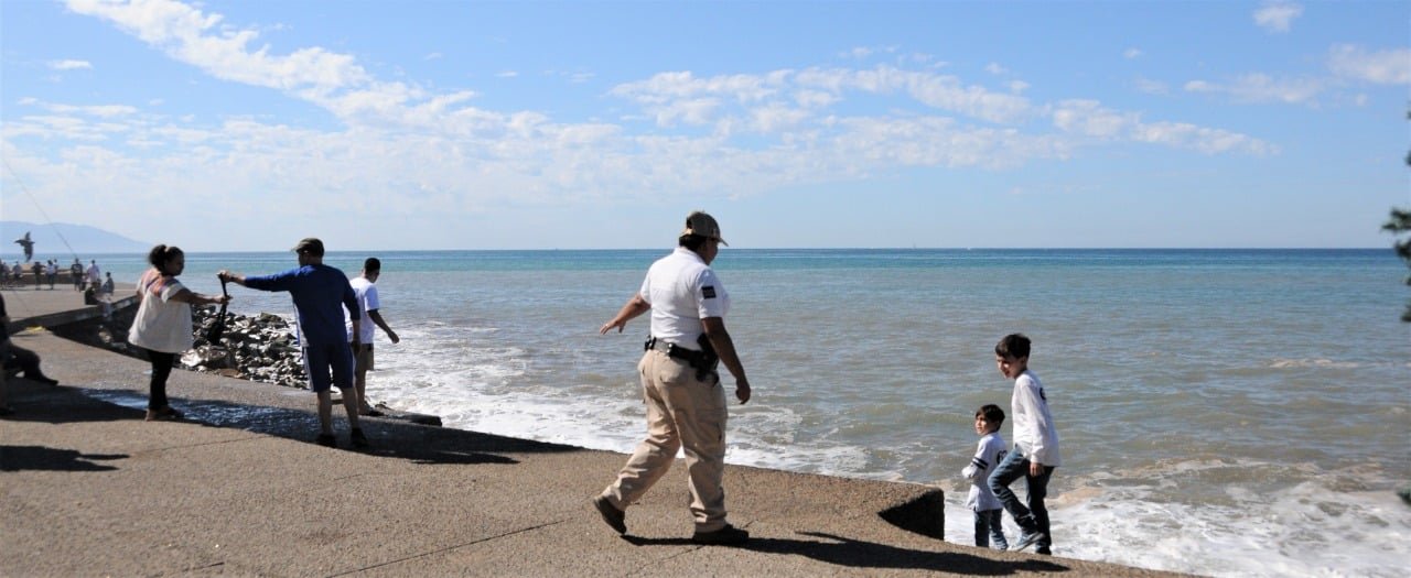 Operativo en malecón.