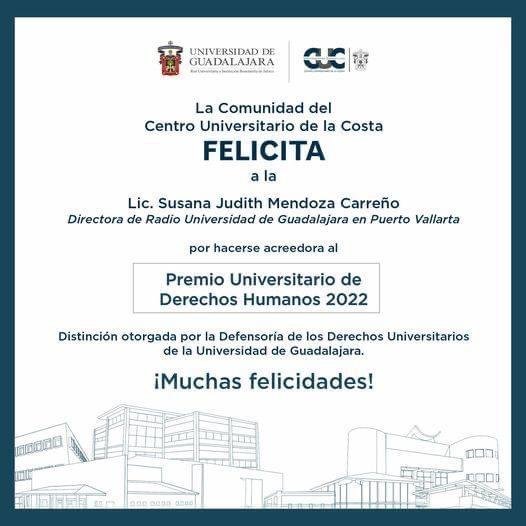 La comunidad universitaria felicita a la periodista. 