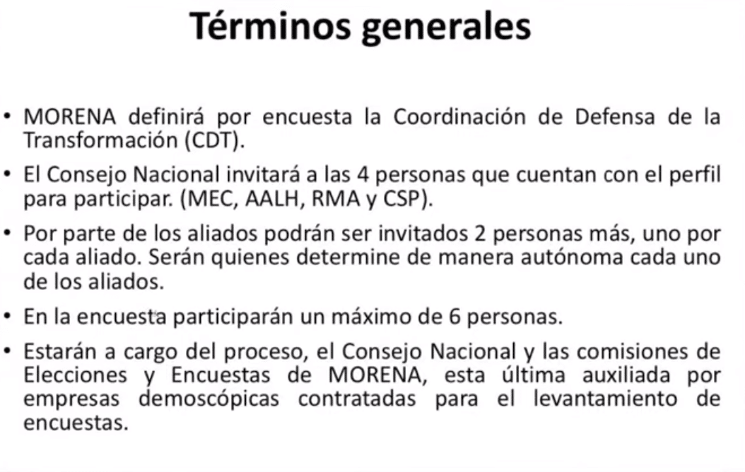 Arranca hoy la carrera por la candidatura presidencial en Morena 1 term
