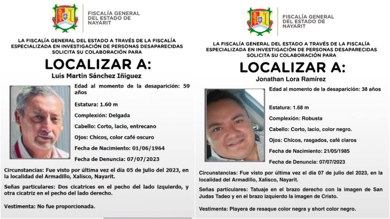 periodistas desaparecidos nayarit ficha de busqueda