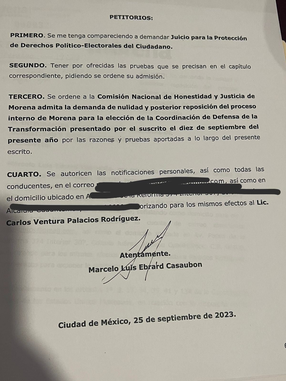 Ebrard sube el nivel: demanda a Morena ante el Tribunal Electoral 1