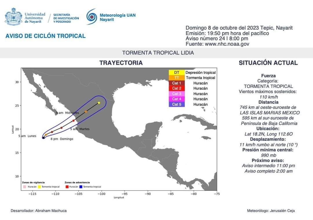 Tormenta Tropical Lidia