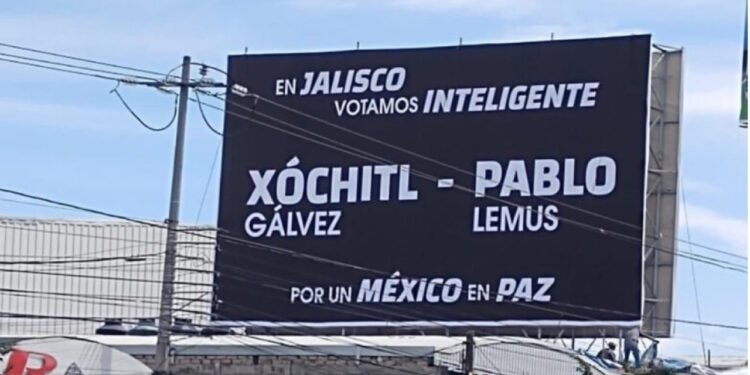 Un «fondo negro» promueve el voto cruzado en Jalisco por Lemus+Xochitl